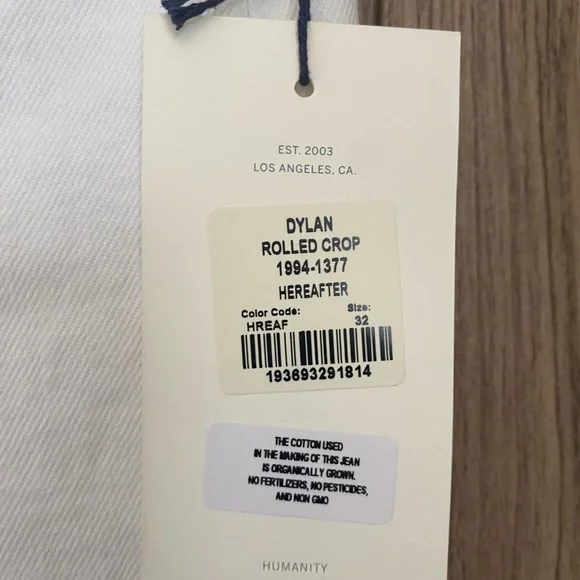 New Citizens of Humanity Dylan Rolled Crop Jeans in Hereafter Size 32 - Picture 8 of 12